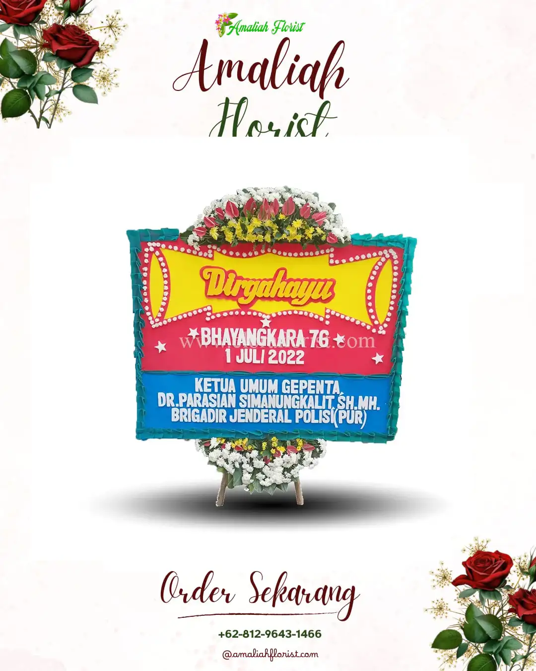 Papan Bunga HUT Ulang Tahun Jeli